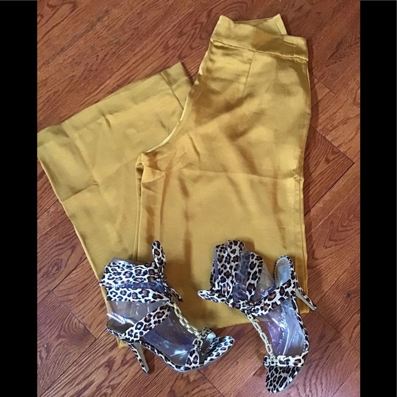 Ellie Leopard Print Tie-Up The Leg Sandals With Rhinestone Chain Detail - Picture 12 of 12